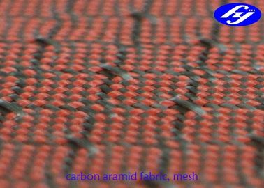 Engrene a tela de Kevlar do carbono do teste padrão/a tela tecida híbrido da fibra filamento do jacquard