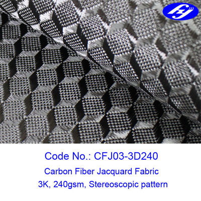 tela visual estereoscopicamente da fibra do carbono do impacto 3D de 150cm